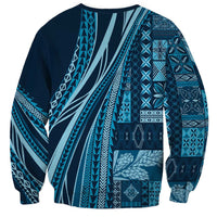 Pasifika Women's Day - Samoa Siapo Malu Tattoo Inspired Sweatshirt Navy Blue LT7 - Polynesian Pride