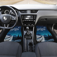 New Zealand Matariki Car Mats Starry Night Style LT7 Set 2pcs - Front Navy - Polynesian Pride