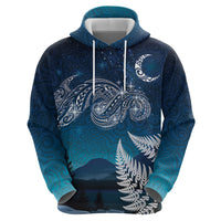 New Zealand Matariki Zip Hoodie Starry Night Style