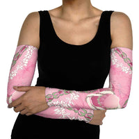 Hawaii Maui Island Flowers Lei Arm Sleeves Lokelani Rose Pink LT7 - Polynesian Pride