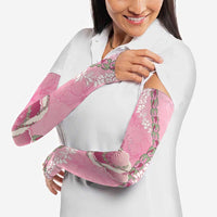 Hawaii Maui Island Flowers Lei Arm Sleeves Lokelani Rose Pink LT7 - Polynesian Pride
