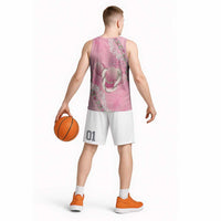 Hawaii Maui Island Flowers Lei Basketball Jersey Lokelani Rose Pink LT7 - Polynesian Pride