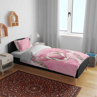 Hawaii Maui Island Flowers Lei Bedding Set Lokelani Rose Pink LT7 - Polynesian Pride