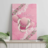 Hawaii Maui Island Flowers Lei Canvas Wall Art Lokelani Rose Pink LT7 - Polynesian Pride