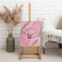 Hawaii Maui Island Flowers Lei Canvas Wall Art Lokelani Rose Pink LT7 - Polynesian Pride