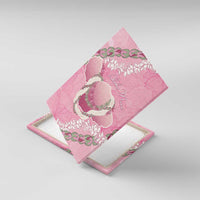 Hawaii Maui Island Flowers Lei Canvas Wall Art Lokelani Rose Pink LT7 With Frame Pink - Polynesian Pride