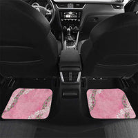 Hawaii Maui Island Flowers Lei Car Mats Lokelani Rose Pink LT7 Set 2pcs - Back Pink - Polynesian Pride