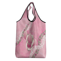 Hawaii Maui Island Flowers Lei Grocery Bag Lokelani Rose Pink LT7 - Polynesian Pride