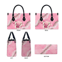 Hawaii Maui Island Flowers Lei Leather Bag Lokelani Rose Pink LT7 - Polynesian Pride