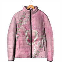 Hawaii Maui Island Flowers Lei Padded Jacket Lokelani Rose Pink LT7 - Polynesian Pride