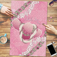 Hawaii Maui Island Flowers Lei Puzzle Lokelani Rose Pink LT7 Pink - Polynesian Pride
