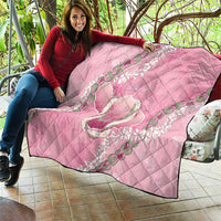 Hawaii Maui Island Flowers Lei Quilt Lokelani Rose Pink LT7 - Polynesian Pride
