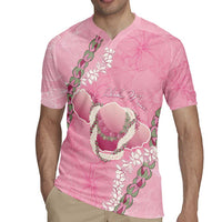 Hawaii Maui Island Flowers Lei Rugby Jersey Lokelani Rose Pink LT7 - Polynesian Pride
