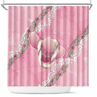 Hawaii Maui Island Flowers Lei Shower Curtain Lokelani Rose Pink LT7 Pink - Polynesian Pride