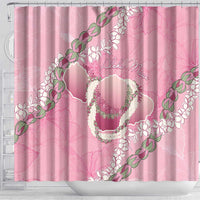 Hawaii Maui Island Flowers Lei Shower Curtain Lokelani Rose Pink LT7 - Polynesian Pride