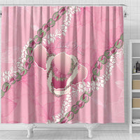 Hawaii Maui Island Flowers Lei Shower Curtain Lokelani Rose Pink LT7 - Polynesian Pride