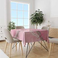 Hawaii Maui Island Flowers Lei Tablecloth Lokelani Rose Pink LT7 - Polynesian Pride