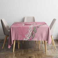 Hawaii Maui Island Flowers Lei Tablecloth Lokelani Rose Pink LT7 - Polynesian Pride