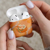 Hawaii Lanai Island Flowers Lei AirPods Case Orange Kaunaoa Mix Maile LT7 - Polynesian Pride