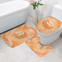 Hawaii Lanai Island Flowers Lei Bathroom Set Orange Kaunaoa Mix Maile LT7 - Polynesian Pride
