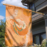 Hawaii Lanai Island Flowers Lei Garden Flag Orange Kaunaoa Mix Maile LT7 - Polynesian Pride