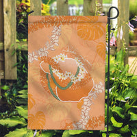 Hawaii Lanai Island Flowers Lei Garden Flag Orange Kaunaoa Mix Maile LT7 Garden Flag Orange - Polynesian Pride