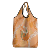 Hawaii Lanai Island Flowers Lei Grocery Bag Orange Kaunaoa Mix Maile LT7 - Polynesian Pride