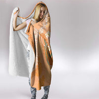 Hawaii Lanai Island Flowers Lei Hooded Blanket Orange Kaunaoa Mix Maile LT7 - Polynesian Pride