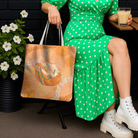 Hawaii Lanai Island Flowers Lei Tote Bag Orange Kaunaoa Mix Maile LT7 - Polynesian Pride