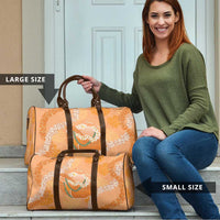 Hawaii Lanai Island Flowers Lei Travel Bag Orange Kaunaoa Mix Maile LT7 - Polynesian Pride