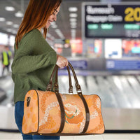 Hawaii Lanai Island Flowers Lei Travel Bag Orange Kaunaoa Mix Maile LT7 - Polynesian Pride