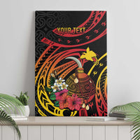 Personalized Milne Bay Canvas Wall Art PNG Lime Pot with Oro Tapa LT7 - Polynesian Pride