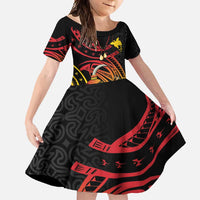 Personalized Milne Bay Family Matching Mermaid Dress and Hawaiian Shirt PNG Lime Pot with Oro Tapa