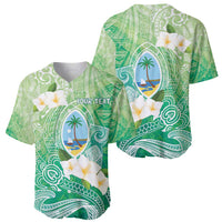 Hafa Adai Guam Chamorro Personalized Baseball Jersey Summer Green Latte Stone with Guasali - Polynesian Pride