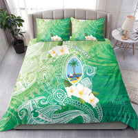 Hafa Adai Guam Chamorro Personalized Bedding Set Summer Green Latte Stone with Guasali - Polynesian Pride