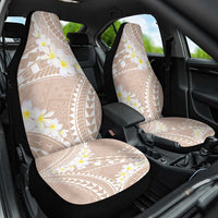 Polynesian Vintage Floral Car Seat Cover Beige Motifs - Polynesian Pride