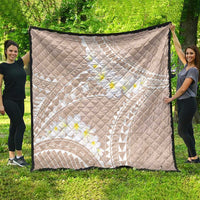 Polynesian Vintage Floral Quilt Beige Motifs - Polynesian Pride
