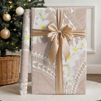 Polynesian Vintage Floral Wrapping Paper Beige Motifs LT7 - Polynesian Pride