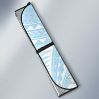 Polynesian Vintage Floral Auto Sun Shade Azure Motifs - Polynesian Pride