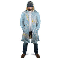 Polynesian Vintage Floral Cloak Azure Motifs - Polynesian Pride