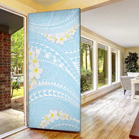 Polynesian Vintage Floral Door Cover Azure Motifs LT7 - Polynesian Pride