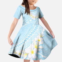 Polynesian Vintage Floral Family Matching Tank Maxi Dress and Hawaiian Shirt Azure Motifs - Polynesian Pride