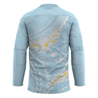 Polynesian Vintage Floral Hockey Jersey Azure Motifs LT7 - Polynesian Pride