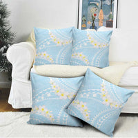 Polynesian Vintage Floral Pillow Cover Azure Motifs - Polynesian Pride
