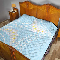 Polynesian Vintage Floral Quilt Azure Motifs - Polynesian Pride
