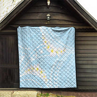 Polynesian Vintage Floral Quilt Azure Motifs - Polynesian Pride