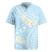 Polynesian Vintage Floral Rugby Jersey Azure Motifs LT7 Azure - Polynesian Pride