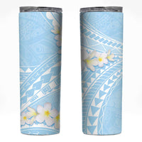 Polynesian Vintage Floral Skinny Tumbler Azure Motifs - Polynesian Pride