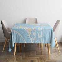 Polynesian Vintage Floral Tablecloth Azure Motifs LT7 - Polynesian Pride