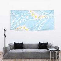 Polynesian Vintage Floral Tapestry Azure Motifs - Polynesian Pride